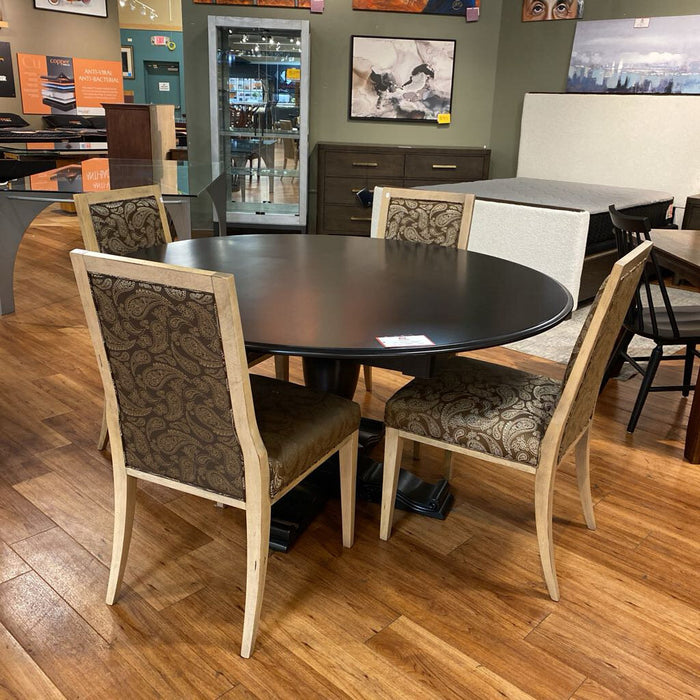 Round DR Table w/ 4 LW Fabric CH(LLKH)