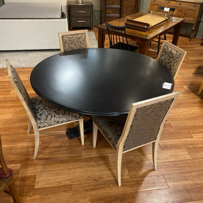 Round DR Table w/ 4 LW Fabric CH(LLKH)