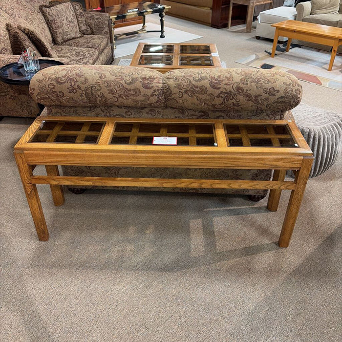 3-Glass Pane Sofa Table(TI)