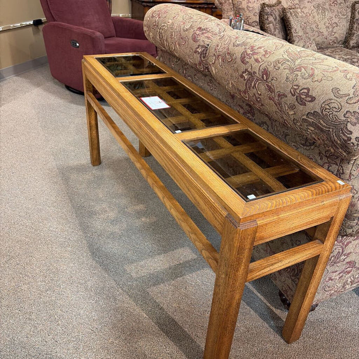 3-Glass Pane Sofa Table(TI)