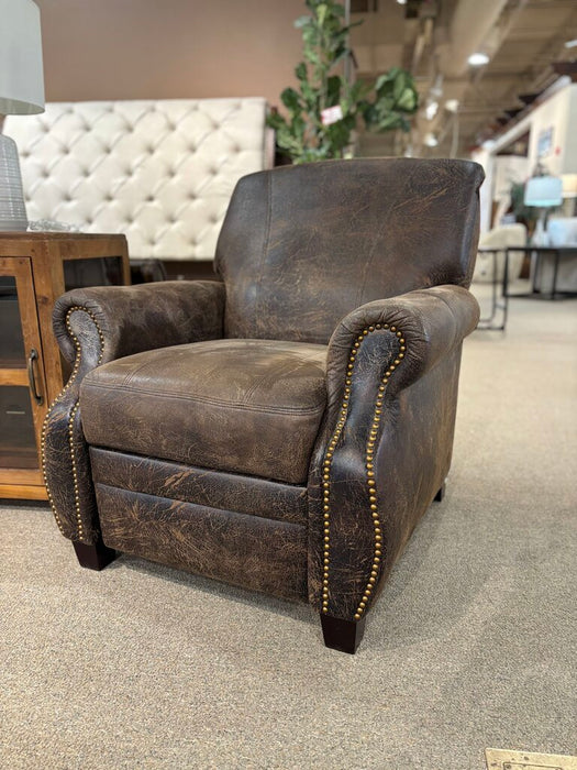 Pushback Brown Microfiber Recliner(ATH)