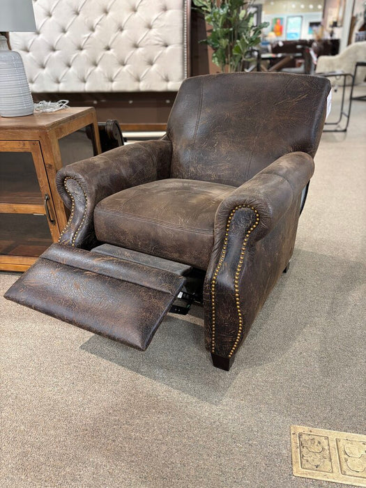Pushback Brown Microfiber Recliner(ATH)