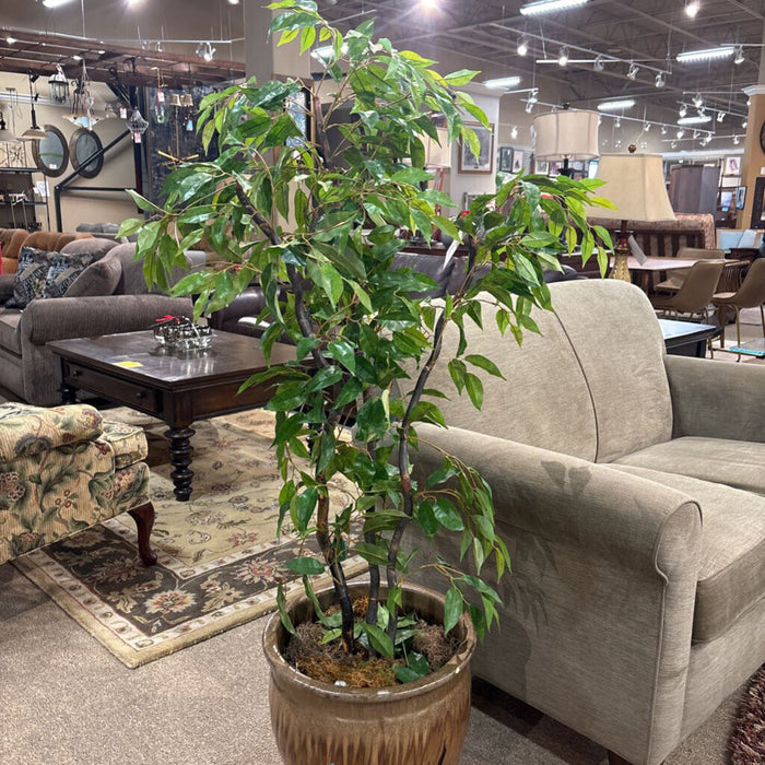 Silk Faux Plant in Brown Vase(BAI)