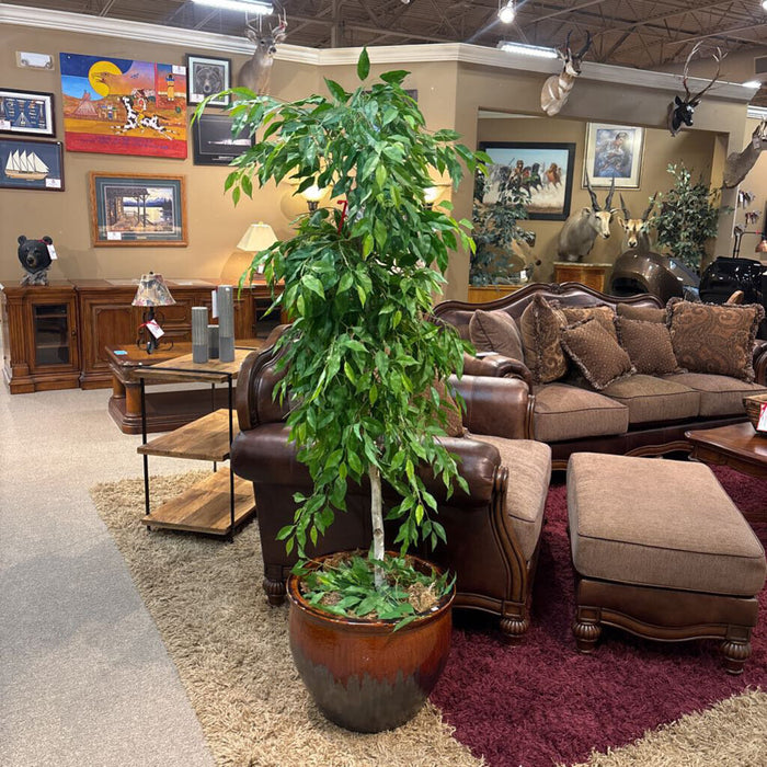 Green/Brown Faux Plant w/ Vase(BAI)