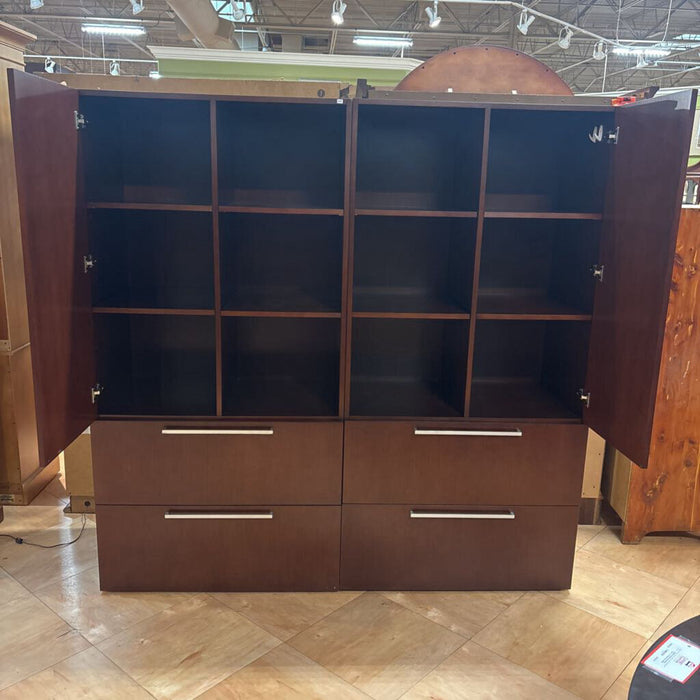 2PC Cherry Partner Cabinets(TSK)