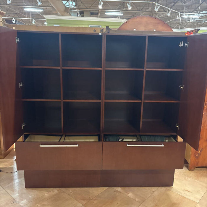2PC Cherry Partner Cabinets(TSK)