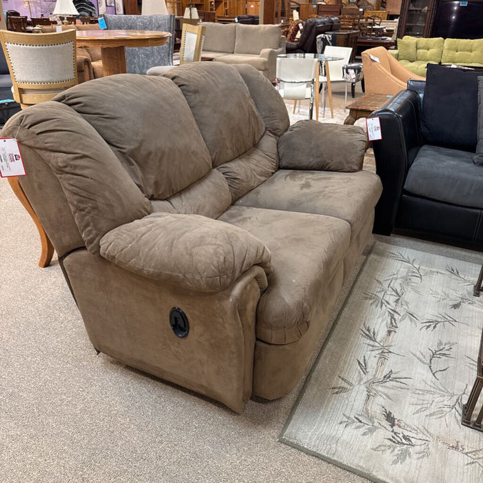 Brown Fabric Loveseat(BAH)