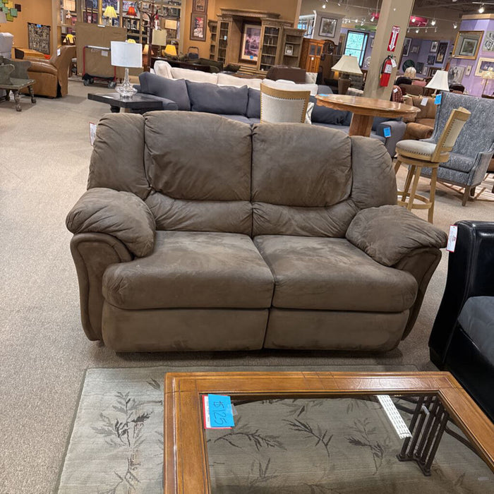 Brown Fabric Loveseat(BAH)
