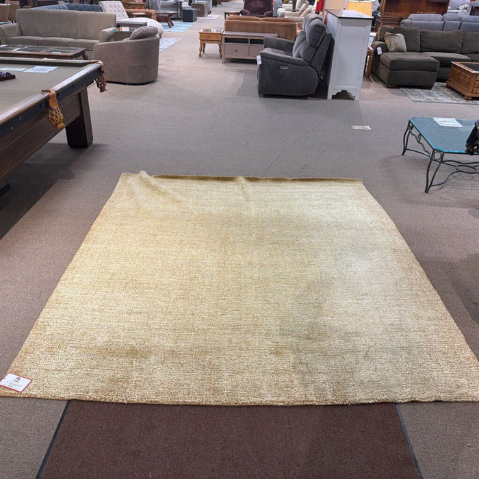 Gold Hand Woven Bambo Silk Rug (SAK)