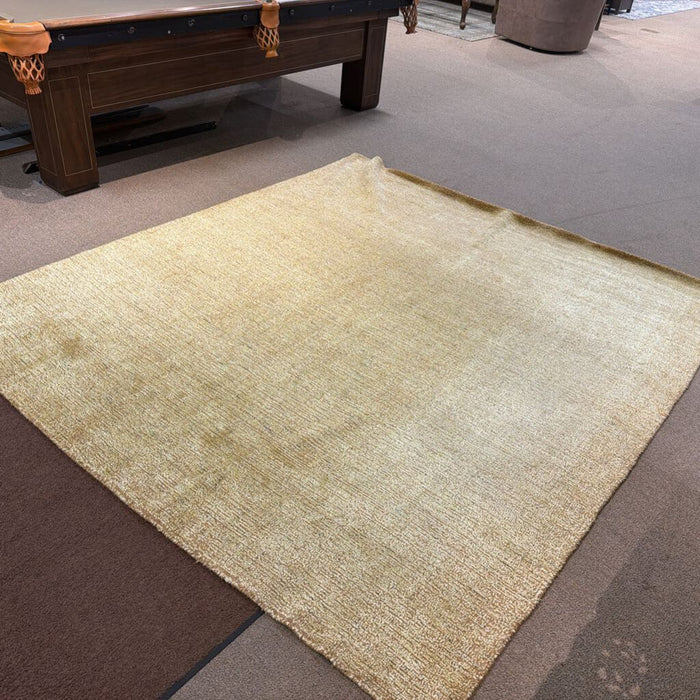 Gold Hand Woven Bambo Silk Rug (SAK)