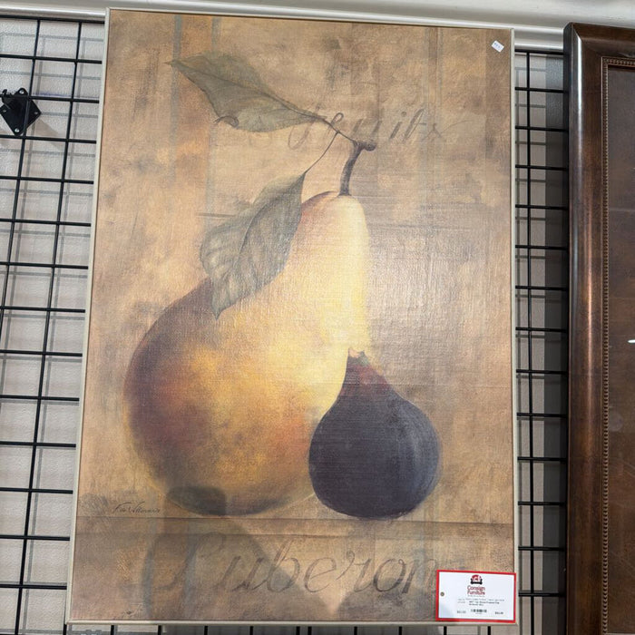 Tan Wood Framed Pair Artwork (KL)