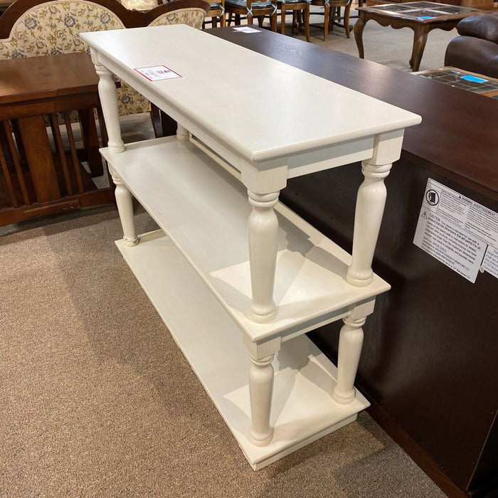 3-Tier White Sofa Table (BHC)