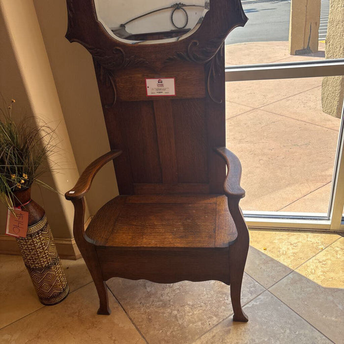 Tiger Oak Antique Hall Tree (ATH)