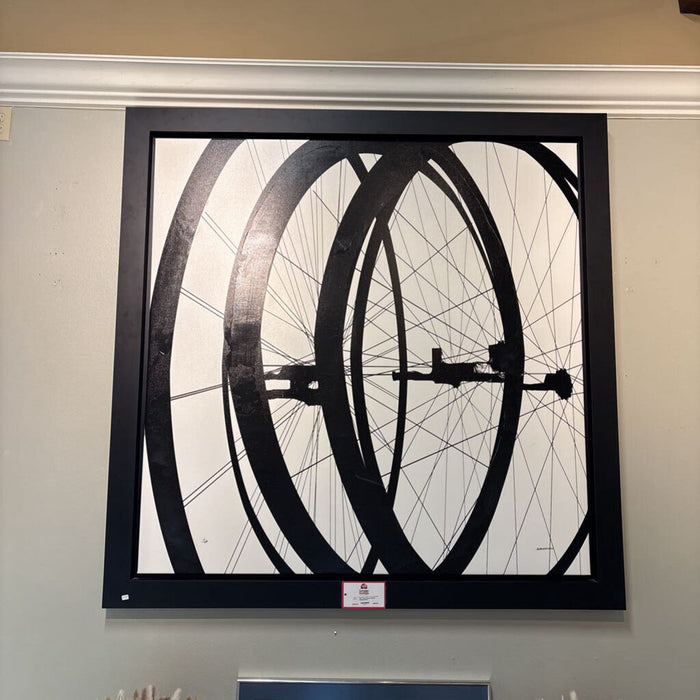 Large Framed Canvas Painting (KHK)