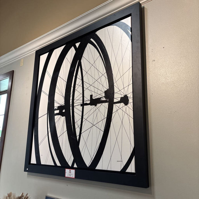 Large Framed Canvas Painting (KHK)