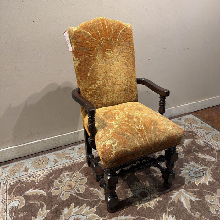 DW NH Orange Patterned Arm Chair (KL)