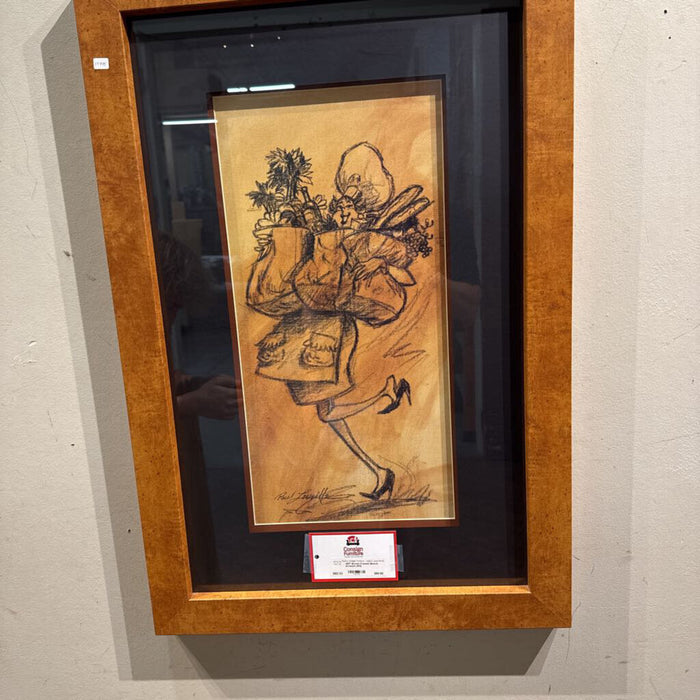 Brown Framed Sketch Artwork (KH)
