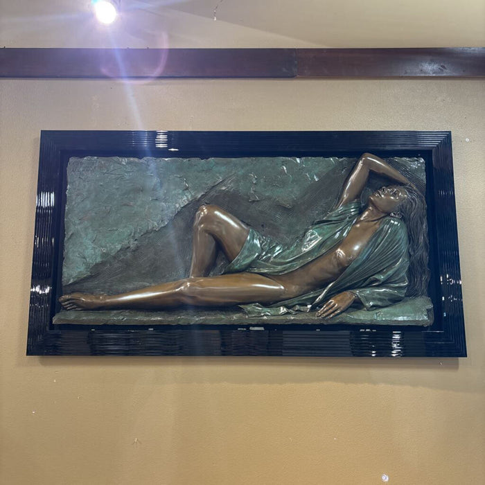 "Radience" Black Silk Framed Artwork (CTHH)