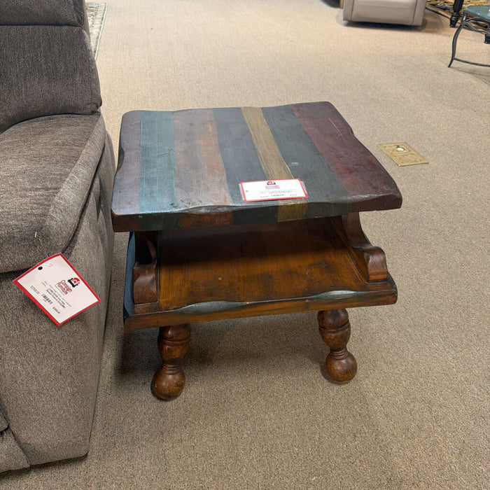Multi-Colored DW 2-Tier End-Table (SK)