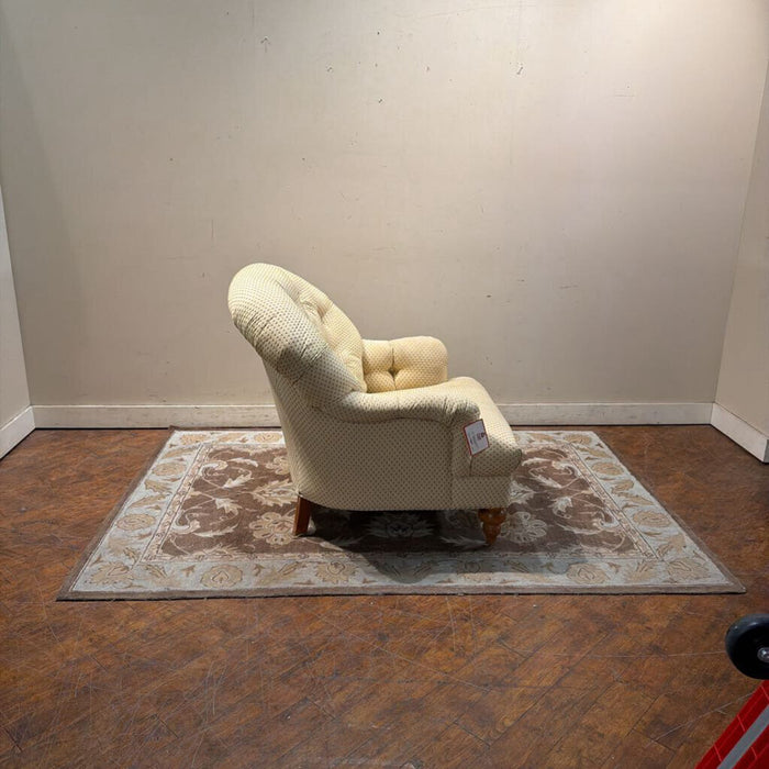 Tufted Tan Fabric Chair (BHA)