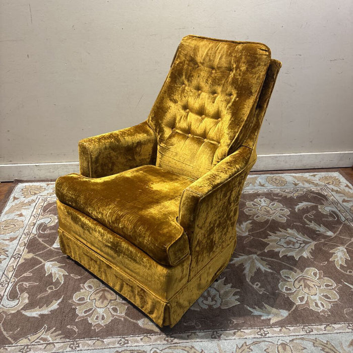 Yellow Fabric Recliner (BTK)