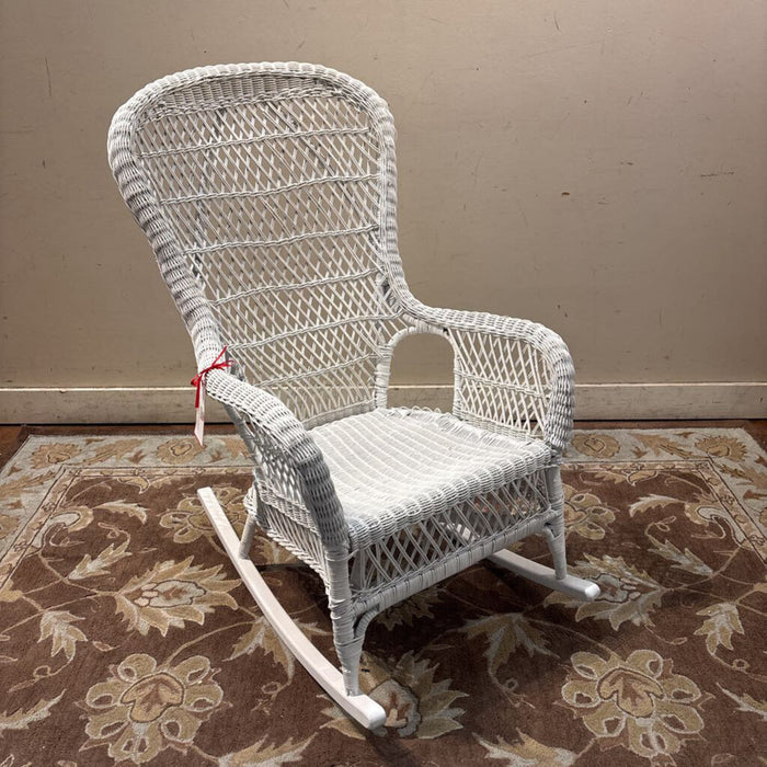 White Wicker Rocker (SK)