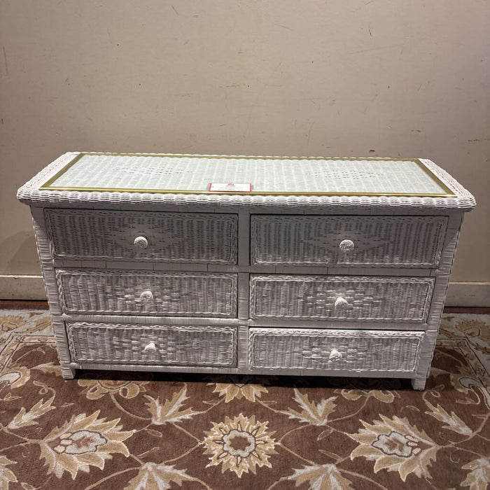 White Wicker GT Dresser (BTK)