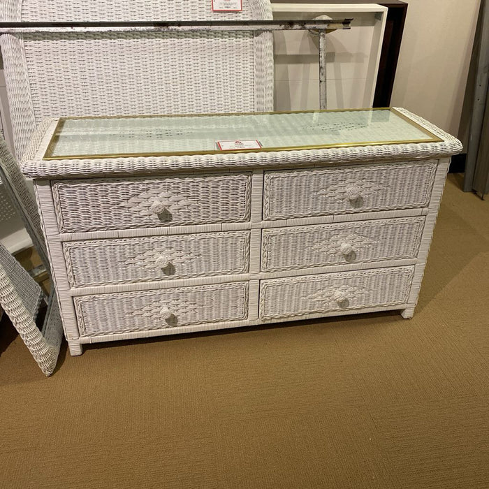 White Wicker GT Dresser (BTK)