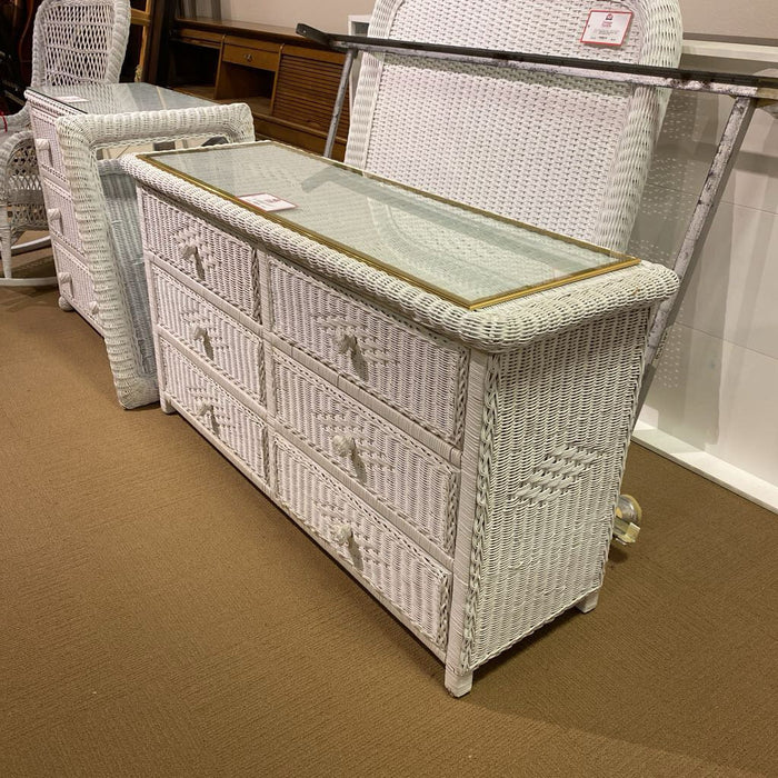 White Wicker GT Dresser (BTK)