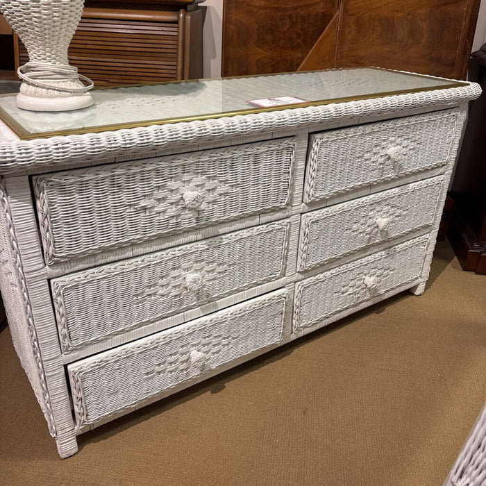 White Wicker GT Dresser (BTK)