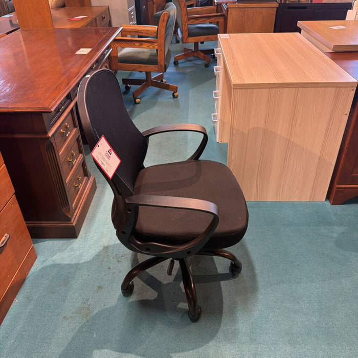 Black Rolling Office Chair (SK)