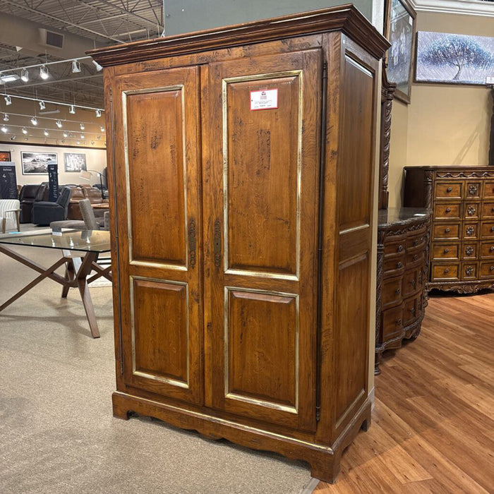 2-Door Rustic Clothing Armoire(BTK)
