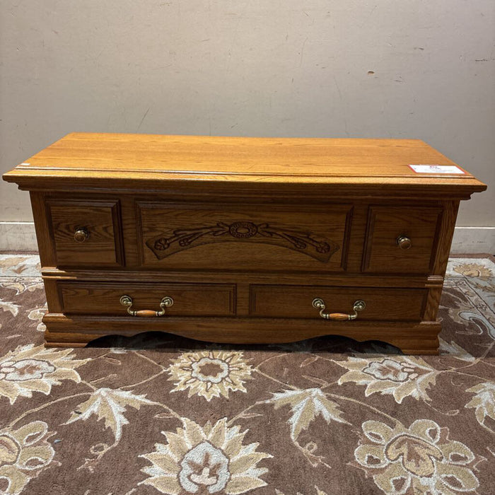 Oak Chest w/ False Drawers(BHA)