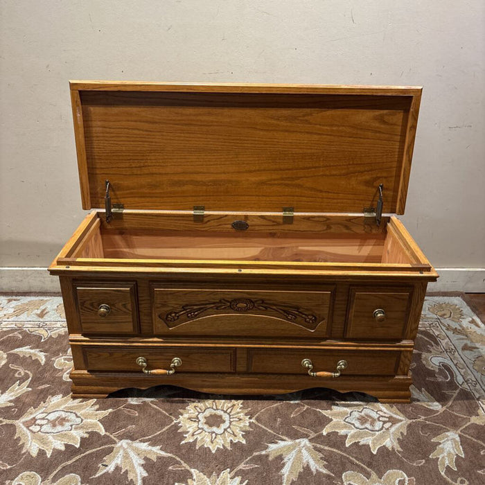 Oak Chest w/ False Drawers(BHA)