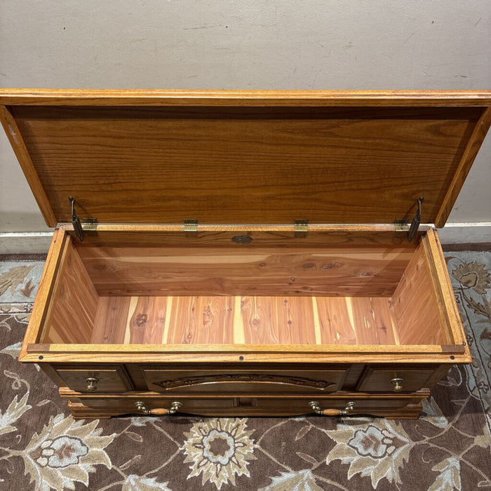 Oak Chest w/ False Drawers(BHA)
