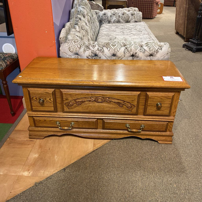 Oak Chest w/ False Drawers(BHA)
