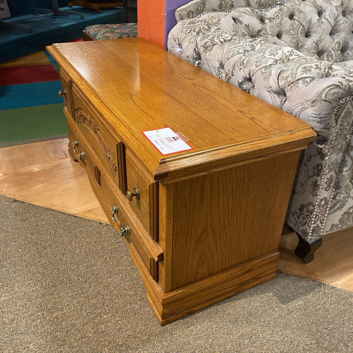 Oak Chest w/ False Drawers(BHA)