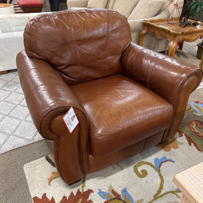 Brown Leather Lane Armchair(KLH)