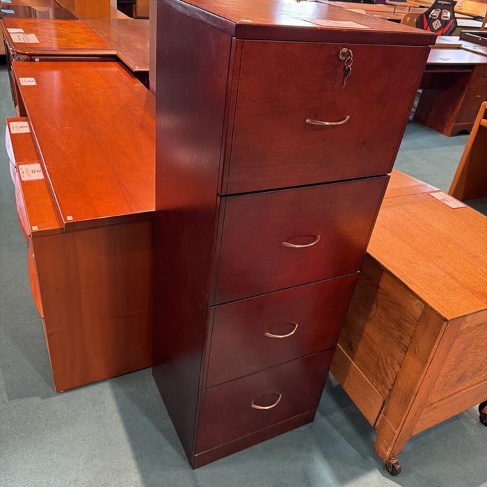 4-Door Cherry Tall File Cabinet(BAH)