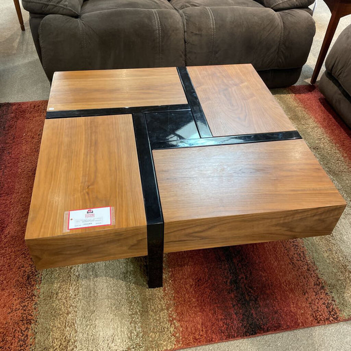 Large Wood/Metal Coffee Table(ATH)