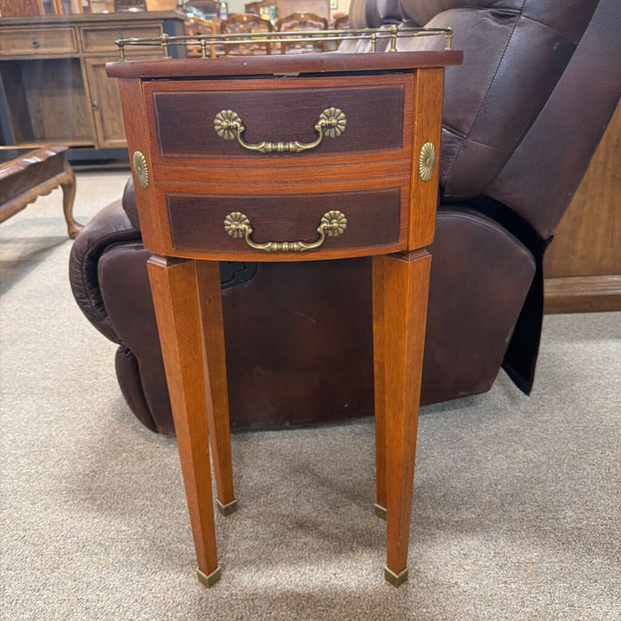 Antique Tall Oval End Table(AT)