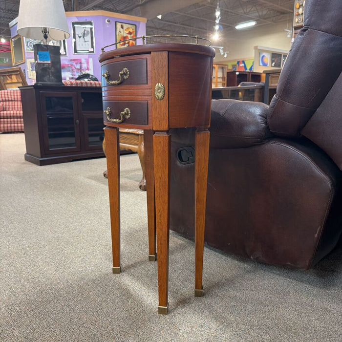 Antique Tall Oval End Table(AT)