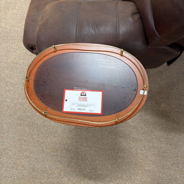 Antique Tall Oval End Table(AT)