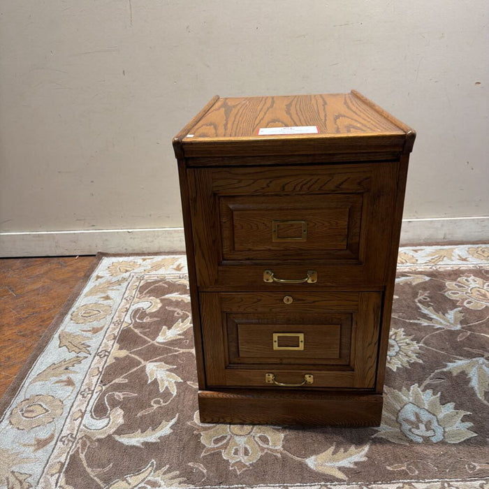 2-Drawer Oak File Cabinet(SK)