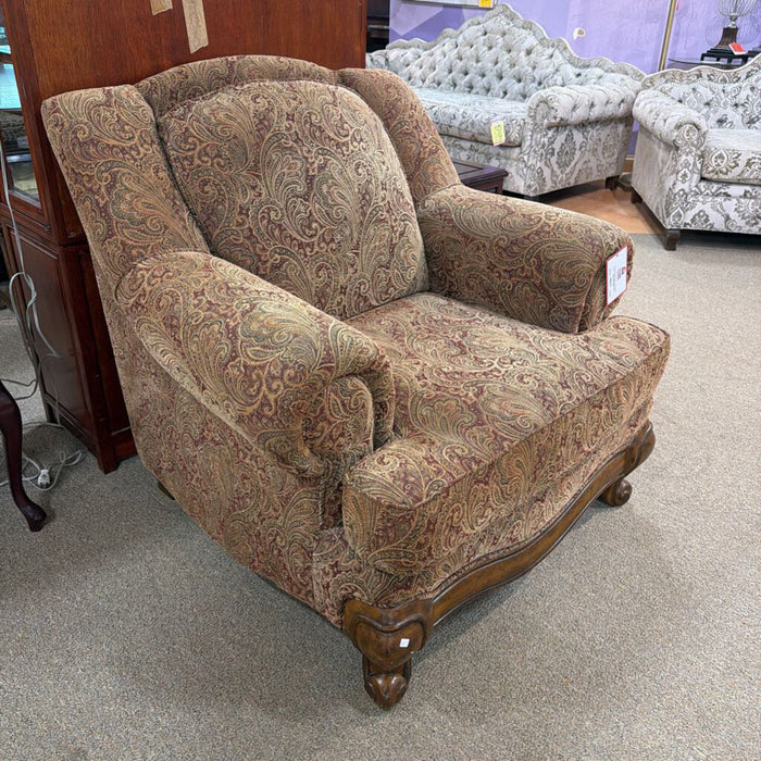 Paisley Wood Accent Chair (BTK)