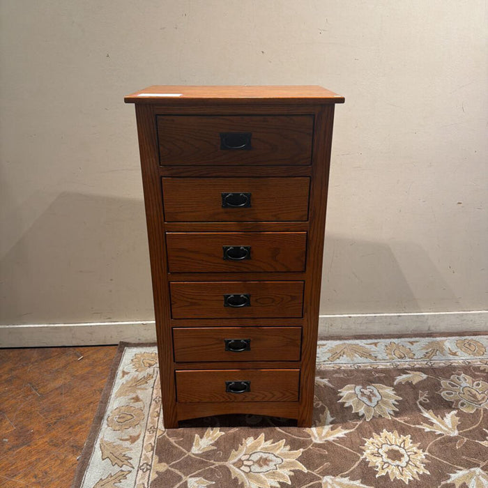 Tall Mission Style 6-Drawer Chest (BTK)