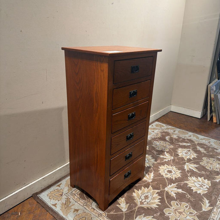 Tall Mission Style 6-Drawer Chest (BTK)