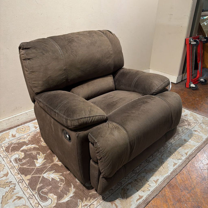 Brown Microfiber Manuel Reclining Ch (BTK)
