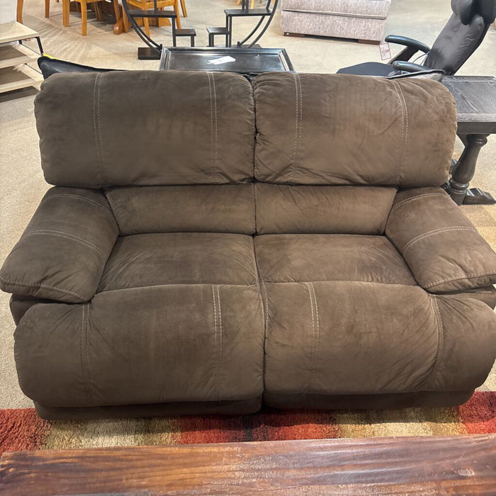 Brown Microfiber Manuel Reclining LS (AMK)