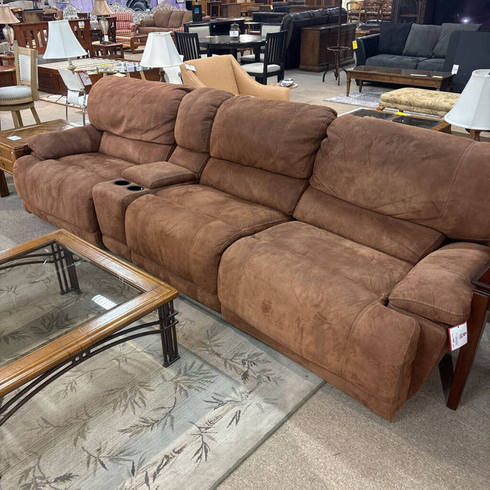 4pc Orange Electric Reclining Sofa (MKH)